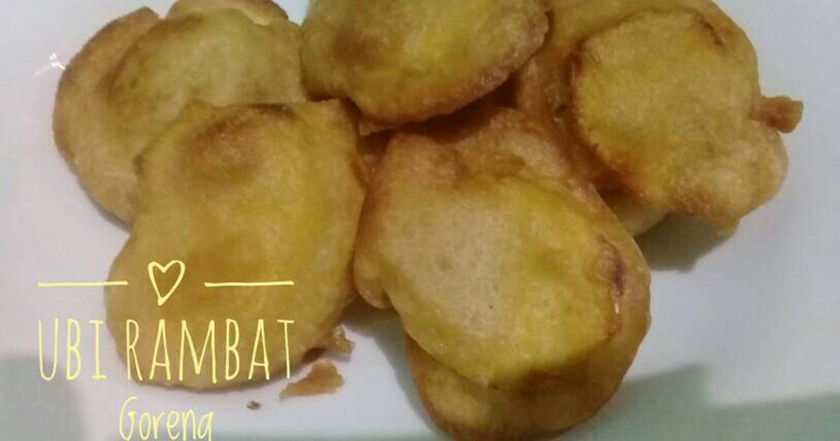 Resep Ketela Rambat Goreng Enak Dan Sederhana Cookpad