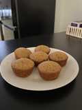 Muffins de zanahoria y canela con harina integral