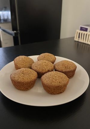 Una foto de Muffins de zanahoria y canela con harina integral