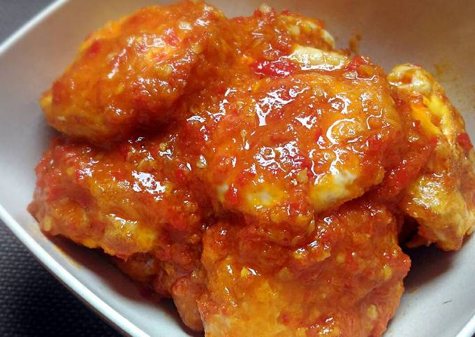 Resep: Balado telur simple Anti Gagal