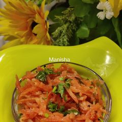 A picture of Carrot Koshimbir.
