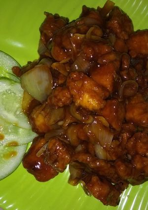 Foto resep Ayam krispi lada hitam saori simpel