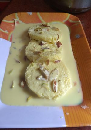 A picture of Bread rasmalai-.