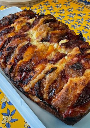 Une photo de Cake aux prunes d'ente et vanille