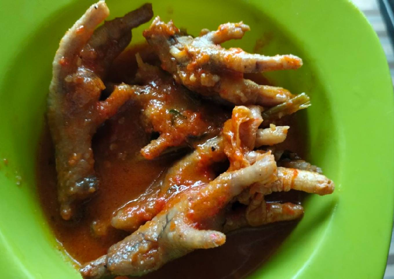 Ceker pedas empuk tanpa presto