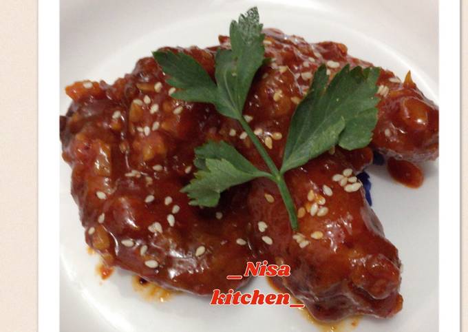 Wajib coba! Bagaimana cara membuat Buldak /Spicy Chicken Wings yang nagih banget