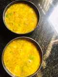 Plantain flower horse gram soup