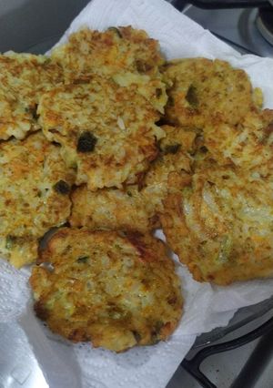 Una foto de Torrejas de arroz y verduras