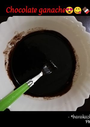 A picture of Chocolate ganache.