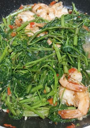 Foto resep Tumis Kangkung Belacan dengan Udang Segar