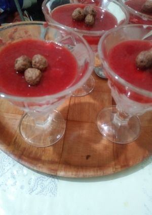 صورة لوصفة كؤوس كريمة الفراولة المنعشة 🍓🍓
