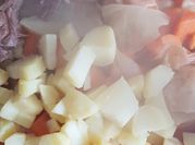 A picture of beef cabbage stew