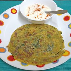 A picture of Layered Methi Paratha.