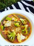 Spicy Curry tofu soup