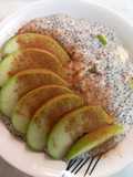 Avena con sabor a pye de manzana