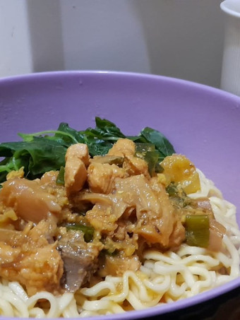 Resep Mie Ayam Jamur Tiram dan bayam Bunda Pasti Bisa