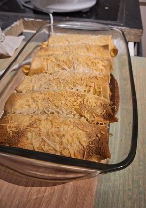 Une photo de Crêpe courgette dinde