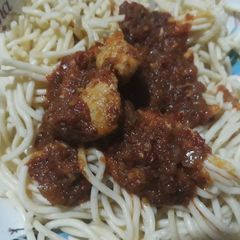 A picture of Spagetti.