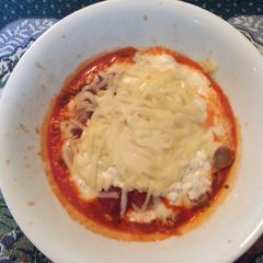 A picture of Single Serve Lasagna in a Bowl.