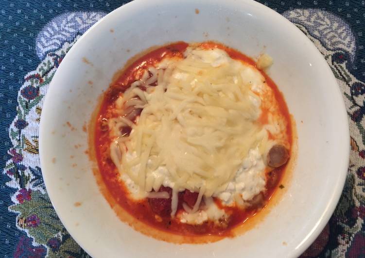 Single Serve Lasagna in a Bowl