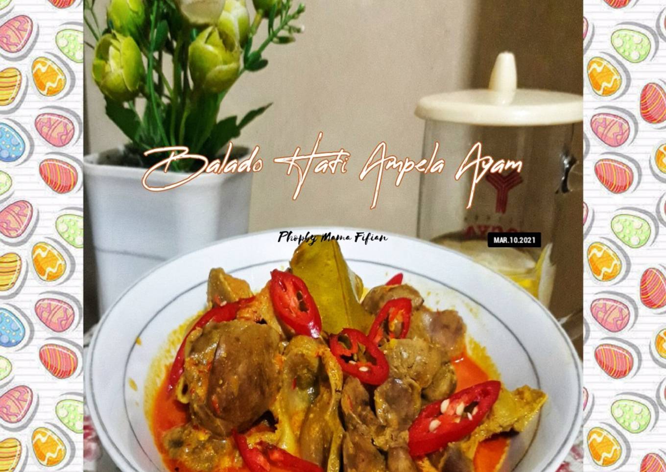 Balado Hati Ampela Ayam