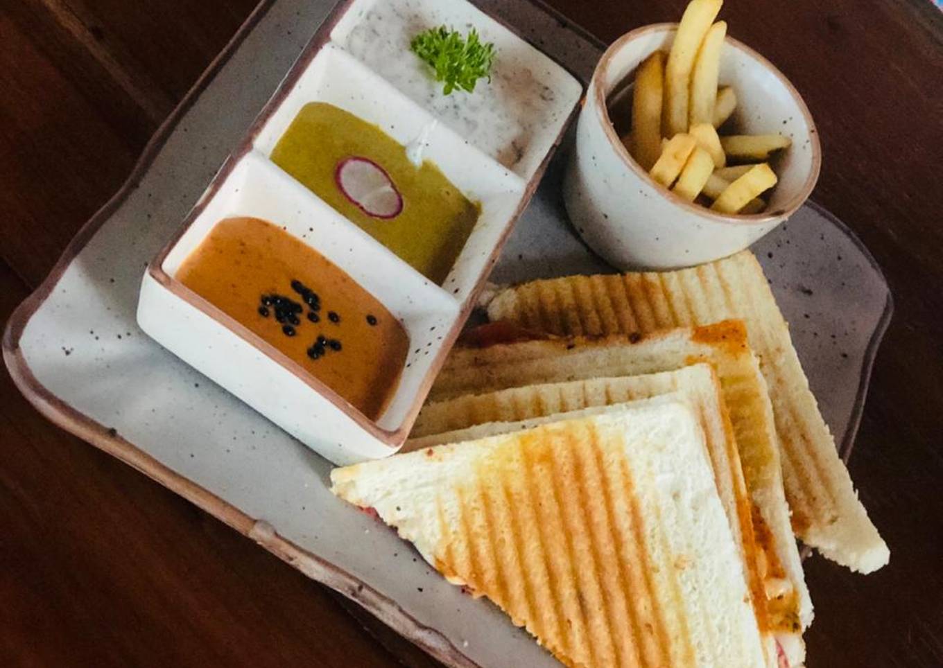 Masala veg sandwich