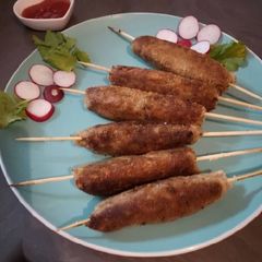 A picture of Kabab skewers.