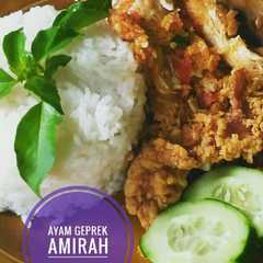 A picture of Ayam Geprek Amirah.