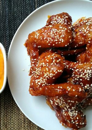 Foto resep Fire chicken wings ala richeese & cheese sauce #pr_chickentrendy