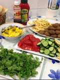 Falafel and Fried Potatoes