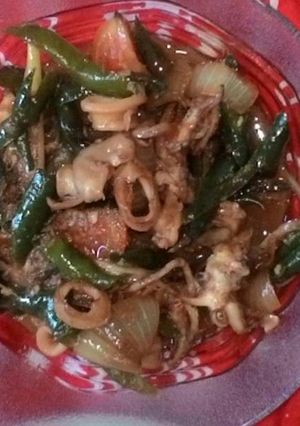 Foto resep Cumi cabe ijo saos tiram