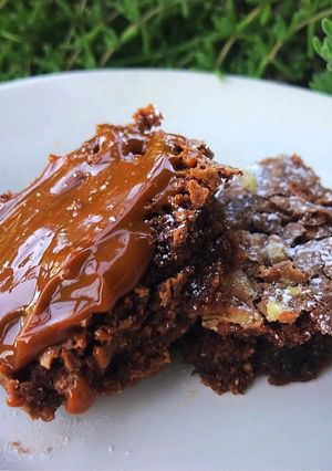 Una foto de Brownies sin harina de pesaj