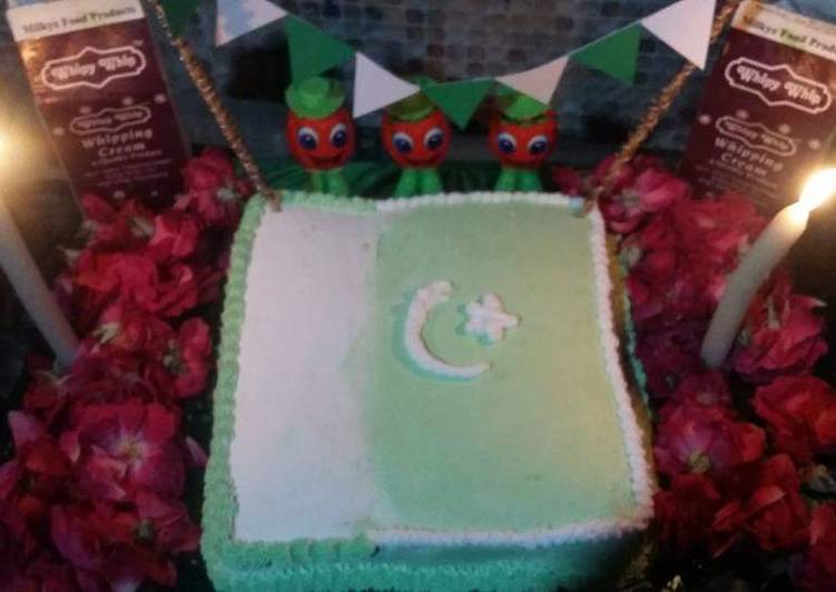 Steps to Prepare Award-winning Flag cake