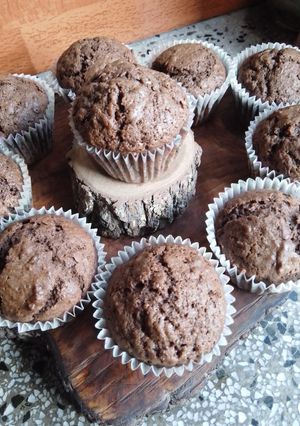 Una foto de Cupcakes o magdalenas de Lentejas!! Sin licuadora Ni procesador
