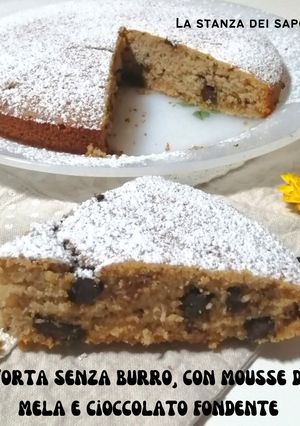 Foto di 360 🥧🍎Torta senza burro, con mousse di mela e cioccolato fondente🍫