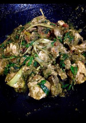 Foto resep Ayam rica - rica cabai hijau kemangi