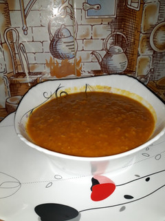 عکسی از دستور خوراک دال عدس🧡