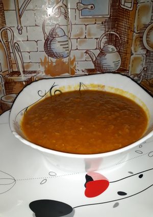عکسی از دستور خوراک دال عدس🧡