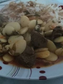 صورة لوصفة فاصوليا و رز