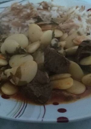 صورة لوصفة فاصوليا و رز
