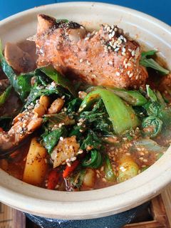 รูปของ ซุปกระดูกหมูมันฝรั่งเกาหลี (คัม จา ทัง) Gamja-tang(감자탕)🥔🍖style by barbie👩🏼‍🍳