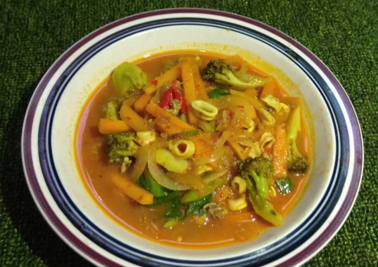 Cumi Asam Pedas mix Sayur