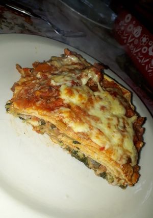 Una foto de Lasagna de acelga Riquísima🤤