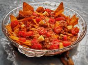 Gambar nachos cheese daging