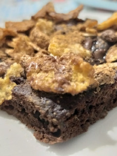 Una foto de Brownie "crunchi" fit (sin azúcar, lácteos ni harina!)