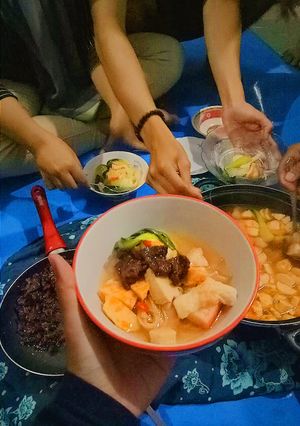 Foto resep Tomyum & barbeque sederhana