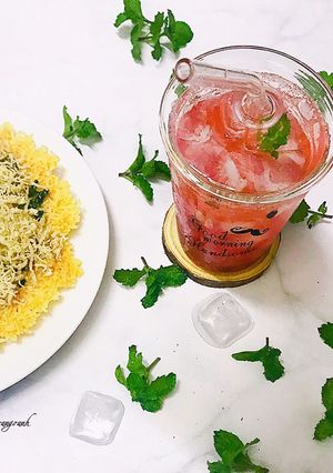 Hình của món Cơm cháy chà bông với NCKD.