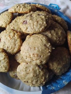Banános, csoki darabos keksz recept fotója