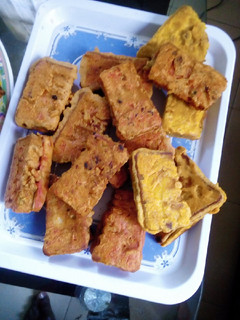 A picture of Chicken bread pakora.