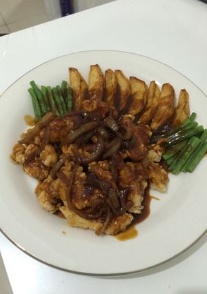 Foto resep Bistik ayam saus inggris